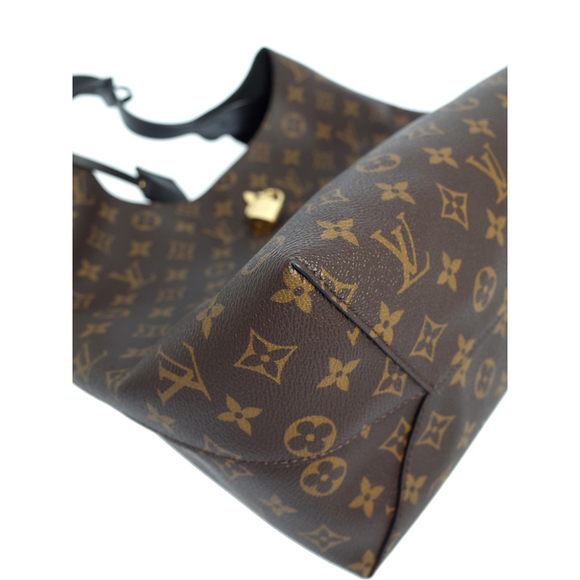 Louis Vuitton Monogram Flower Hobo Shoulder Bag Noir Black - Picture 4 of 8